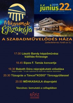 Kiállítás, koncert, tűzugrás, távcső - Múzeumok Éjszakája A Szabadművelődés Házában